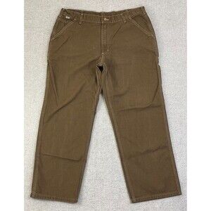 Carhartt FR Pants 100791 Men's 38x29 Flame Resistant Washed Duck Brown CAT 2